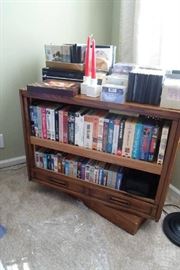 swivel TV stand, lots of VCR's