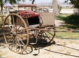 Antique "Country estate village cart" for 4 passengers, "back to back". Needs restoration