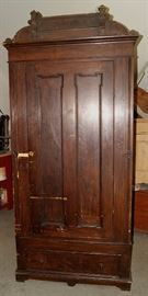 Pine wardrobe, grain painted from Fountain Green, Utah