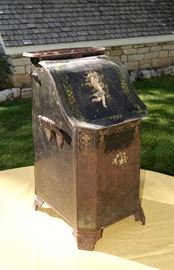 Antique coal holder