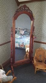 Tall Adjustable Floor Mirror