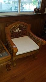 Carved Teak Chair