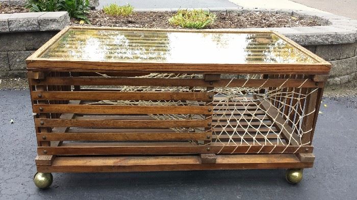 Lobster Trap Coffee Table located at another location. Please ask.