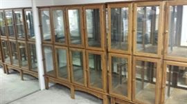 Rack of 24 Display Cabinets Sold As A Lot $1200 These are located at another location. Please ask.