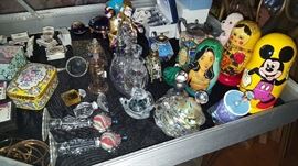 Perfume Bottles, Nesting Dolls, Miniature Hummels, Children's Tea Sets