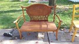 Antique bench $125