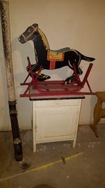 Black Beauty Wood Toy Rocking Horse