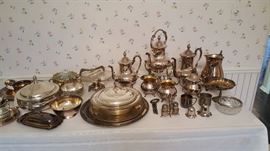 Sliver Plate Entertainment Service with Tray ( Tray NOT Shown)