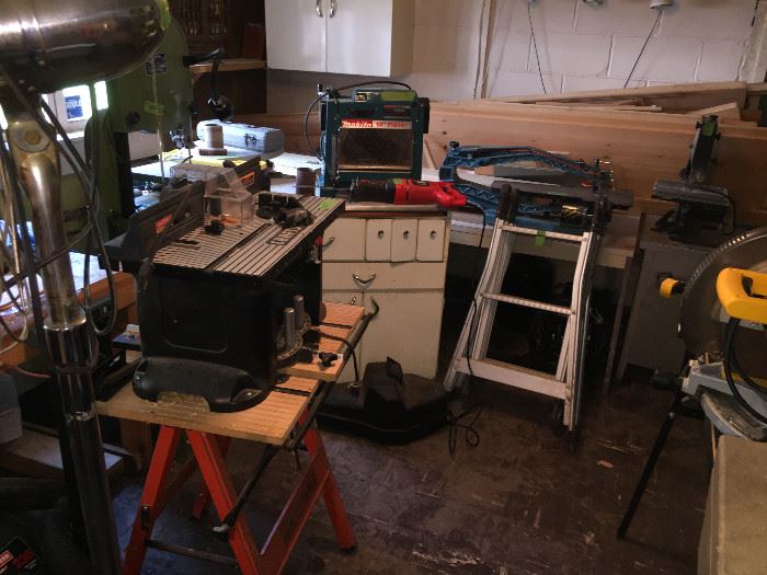 planer, router, drill press, band saws