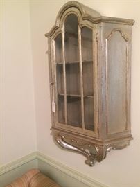 Wall mount curio cabinet