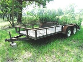 16' TANDEM AXLE FLATBED TRAILER