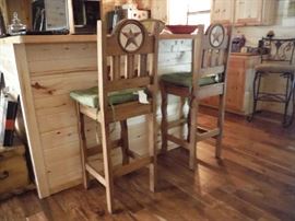 RUSTIC BAR STOOLS