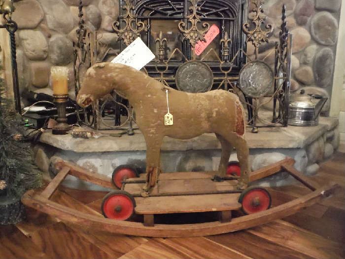 steiff rocking horse