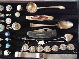 POCKET KNIVES AND JEWELRY