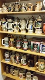 Large Beer Stein Collection