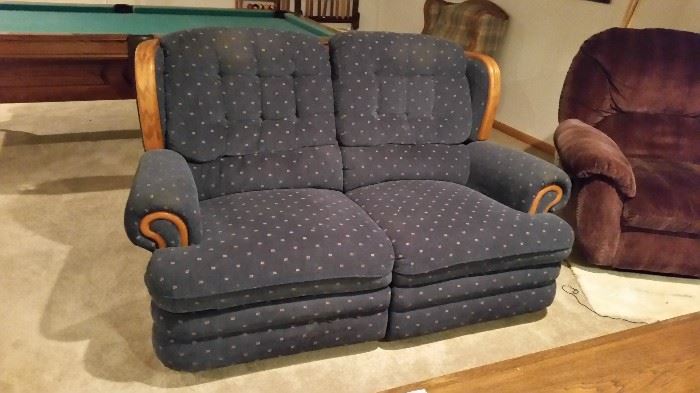 This love seat is actually two rocking recliners!!