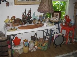 seashells, duck decoys