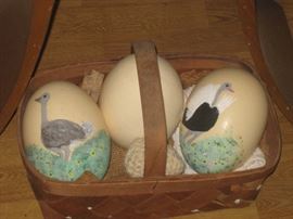 ostrich eggs