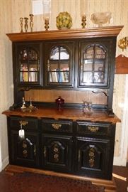 Painted & stenciled hutch