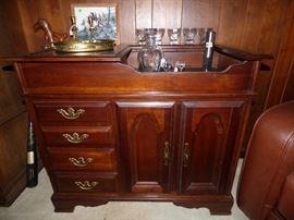 Dry Sink with bar ware