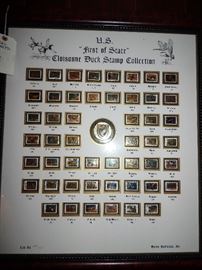 U. S. "First of State" Cloisonne Duck Stamp Collection by Ducks Unlimited
