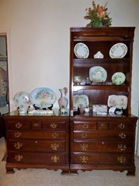Lexington file cabinet bottom drawer chests, One hutch top