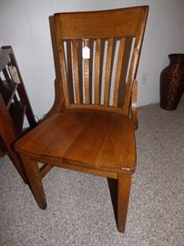 Vintage oak desk chair