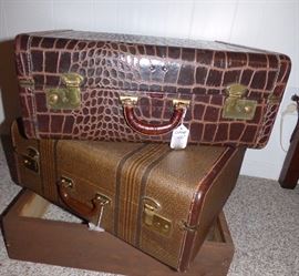 Vintage suitcases in immaculate condition