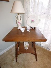 Antique oak side table