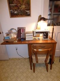 Vintage Kenmore sewing machine cabinet