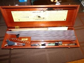 Vintage Leroy Lettering kit in wood box