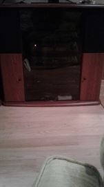 glass door entertainment center