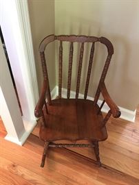 #20 Kids Rocking Chair $65 — at otey circle, Meridianville AL 256-656-989five to reserve an item.