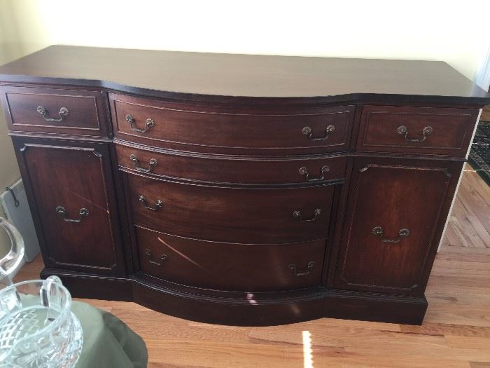 #7 Curved Front Buffet 60inch x 20.5Wx36 Tall $250 — at otey circle, Meridianville AL 256-656-989five to reserve an item.
