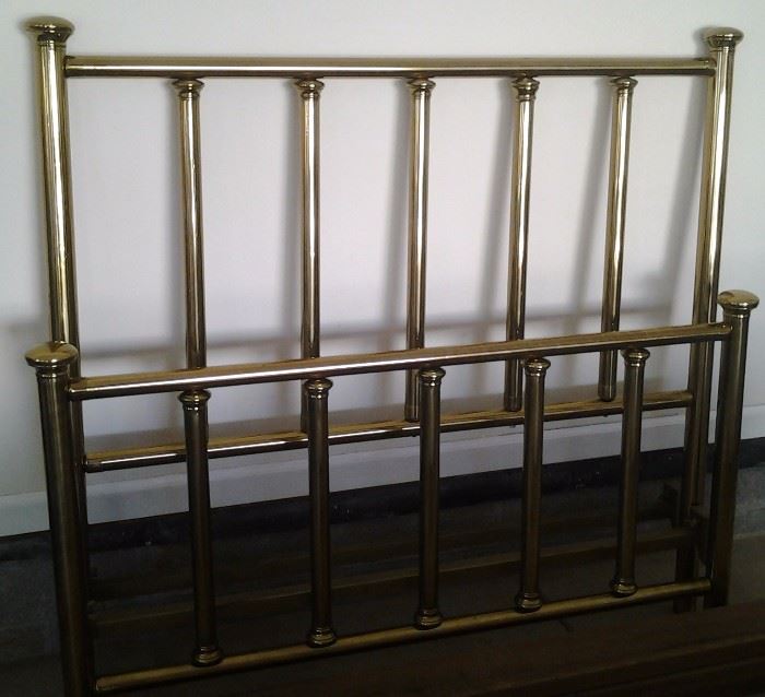 antique brass bed