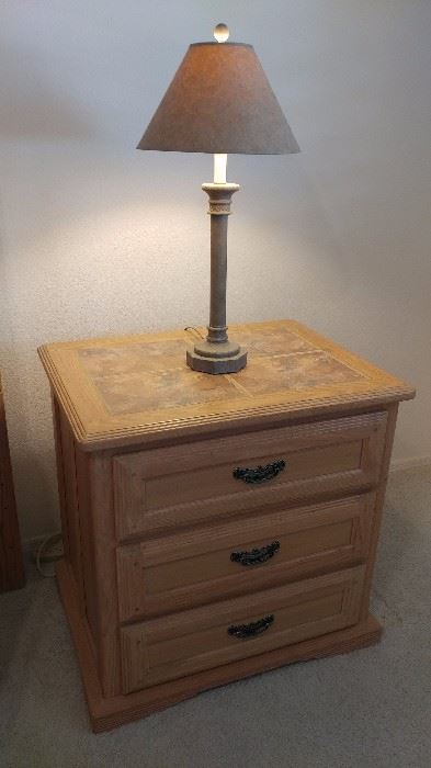 Southwest Tile Top Night Stand