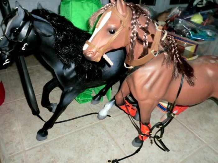 Large toy horses, but we have MANY more toy horses of various sizes (including BREYER)