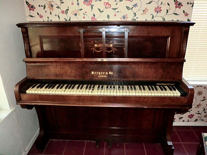 Antique piano by Berger and Co., London