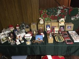 Assorted vintage x-mas decorations