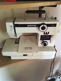 White sewing machine