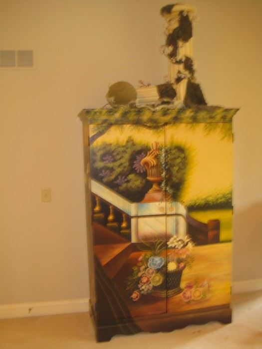 Hand painted Armoire.