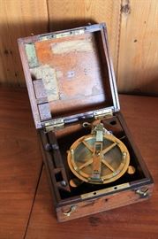 Brauer surveyors compass, marked "St. Petersburg" and dated 1875. One of the finest 19th c compass makers