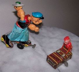 Vintage Popeye Tin Wind Up