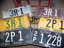 1940's License Plates