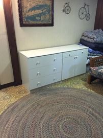 white dresser/ cabint