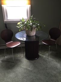 retro table and chairs