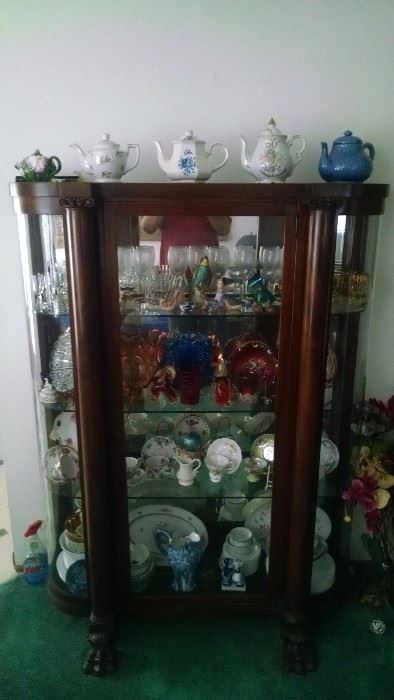 American oak claw foot cabinet $400 dollars