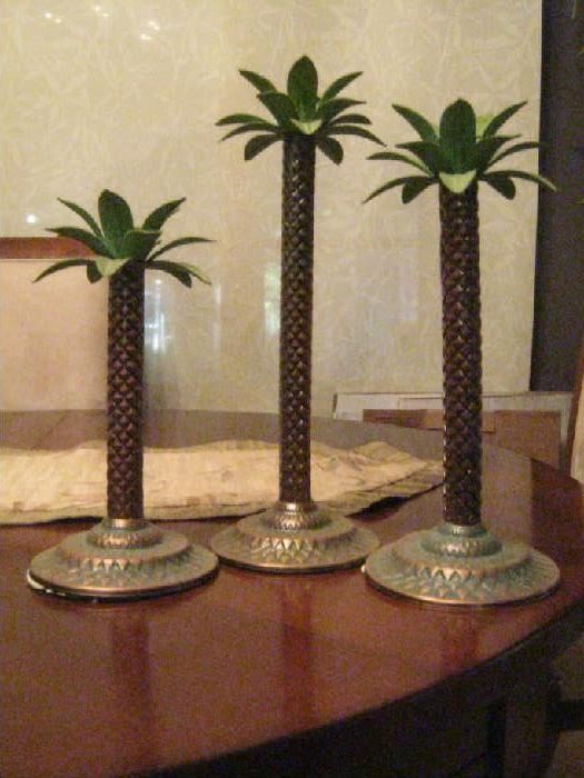 Palm tree candleabra