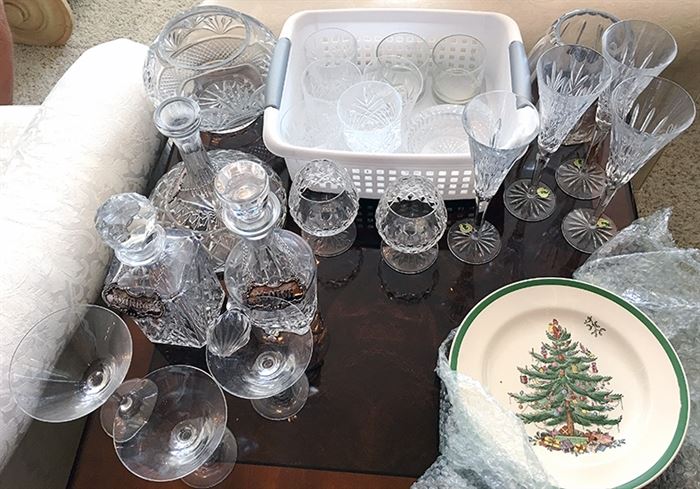Waterford Crystal and Spoede Christmas china
