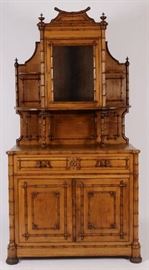 Credenza, Bamboo Motif in the style of R. J. Horner, C. 1880s, New York